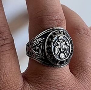 Stainless steel Army ring size 7 Thru 13 In Gold Or Silver